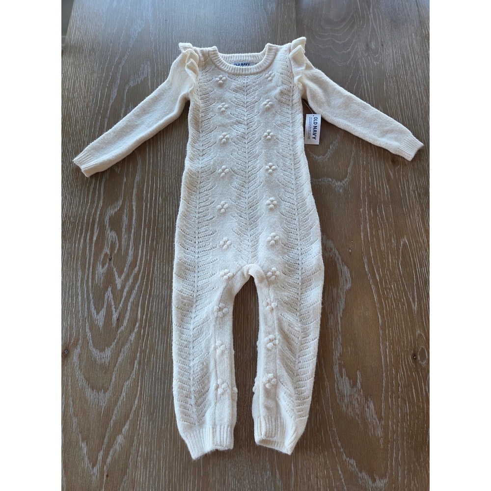 Old navy baby girl knit romper 18-24 mos